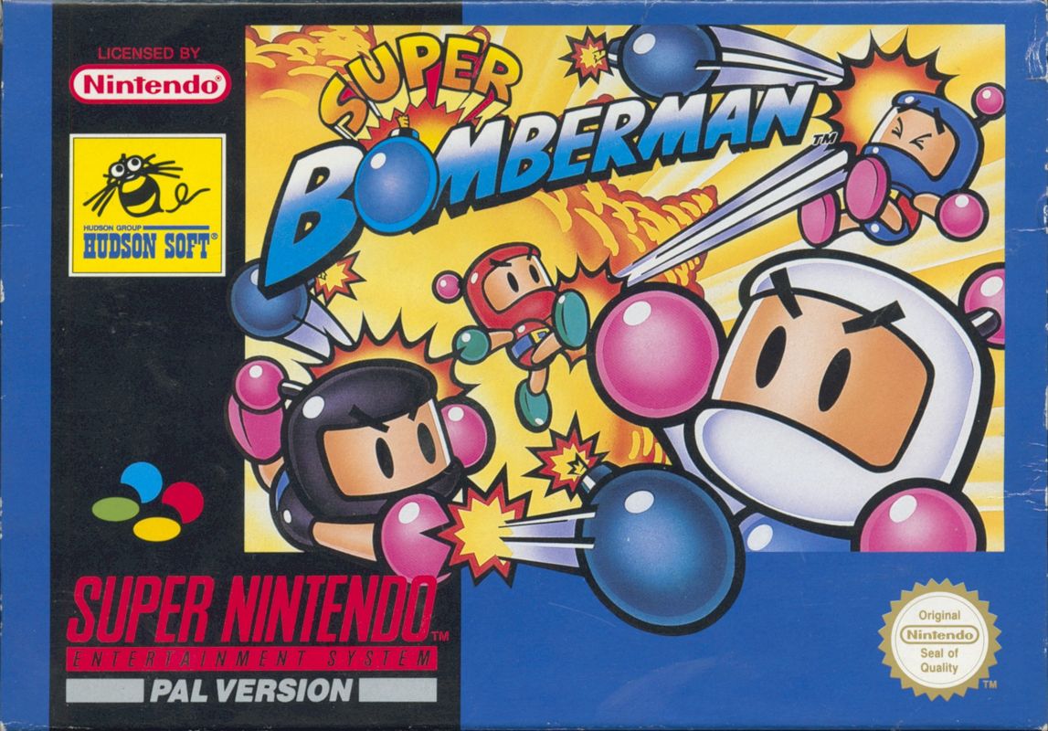 Super Bomberman box art for Super Famicom